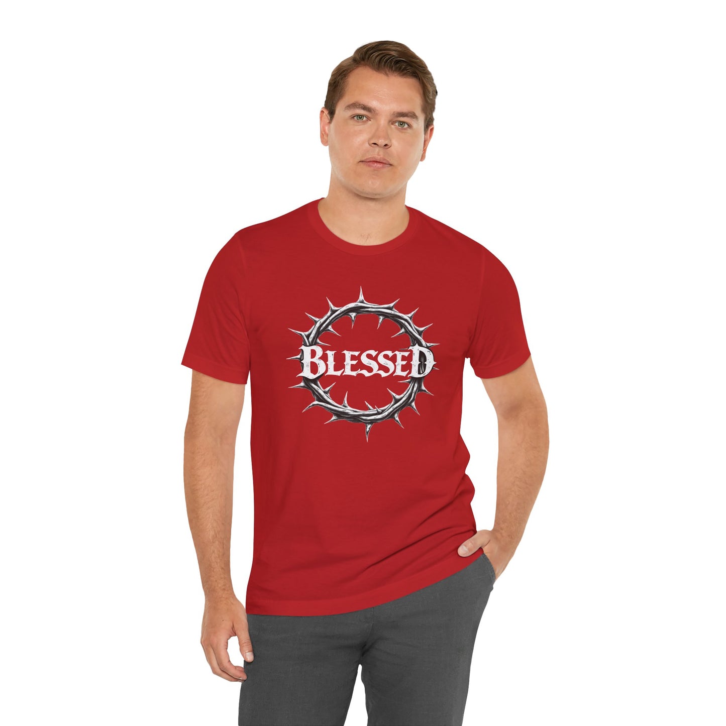 Blessed Crown Unisex Tee - Faith & Inspiration Short Sleeve Shirt