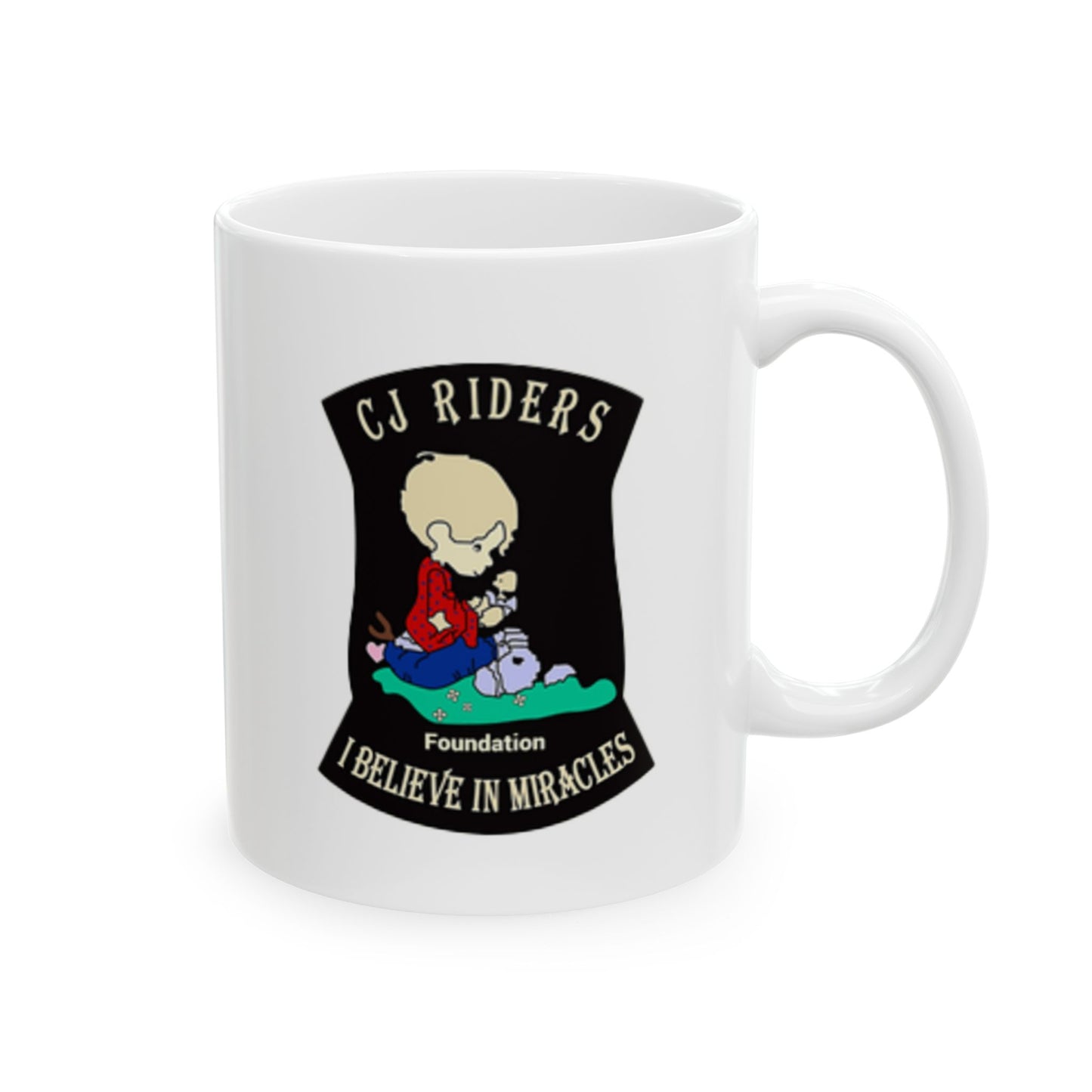 Colorful Puzzle Ribbon Ceramic Mug - Together Making a Difference