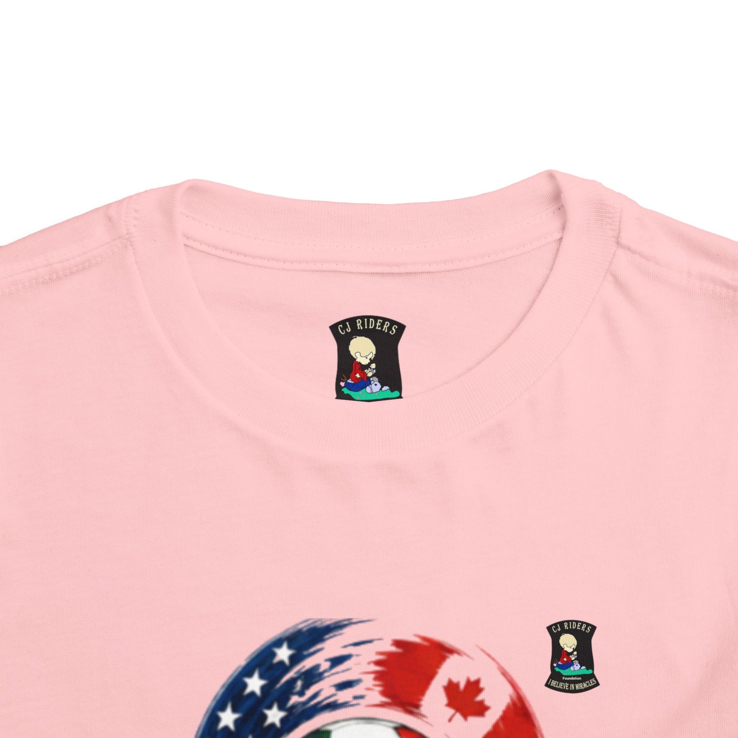 2026 Hosts World Cup Toddler Tee — USA Canada Mexico Soccer Ball Design