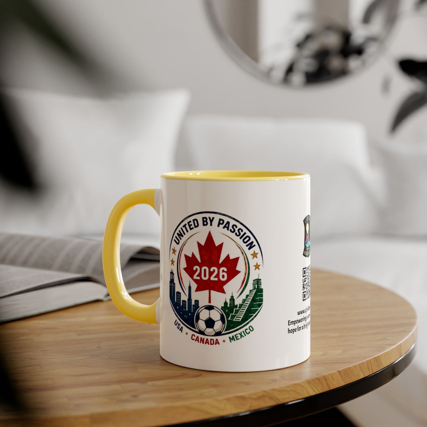 Canadian 2026 Soccer United by Passion Crest Mug 11oz