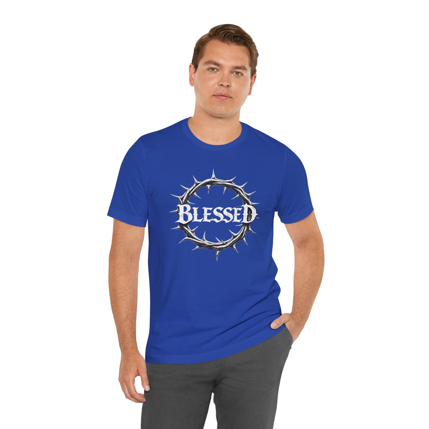 Blessed Crown Unisex Tee - Faith & Inspiration Short Sleeve Shirt