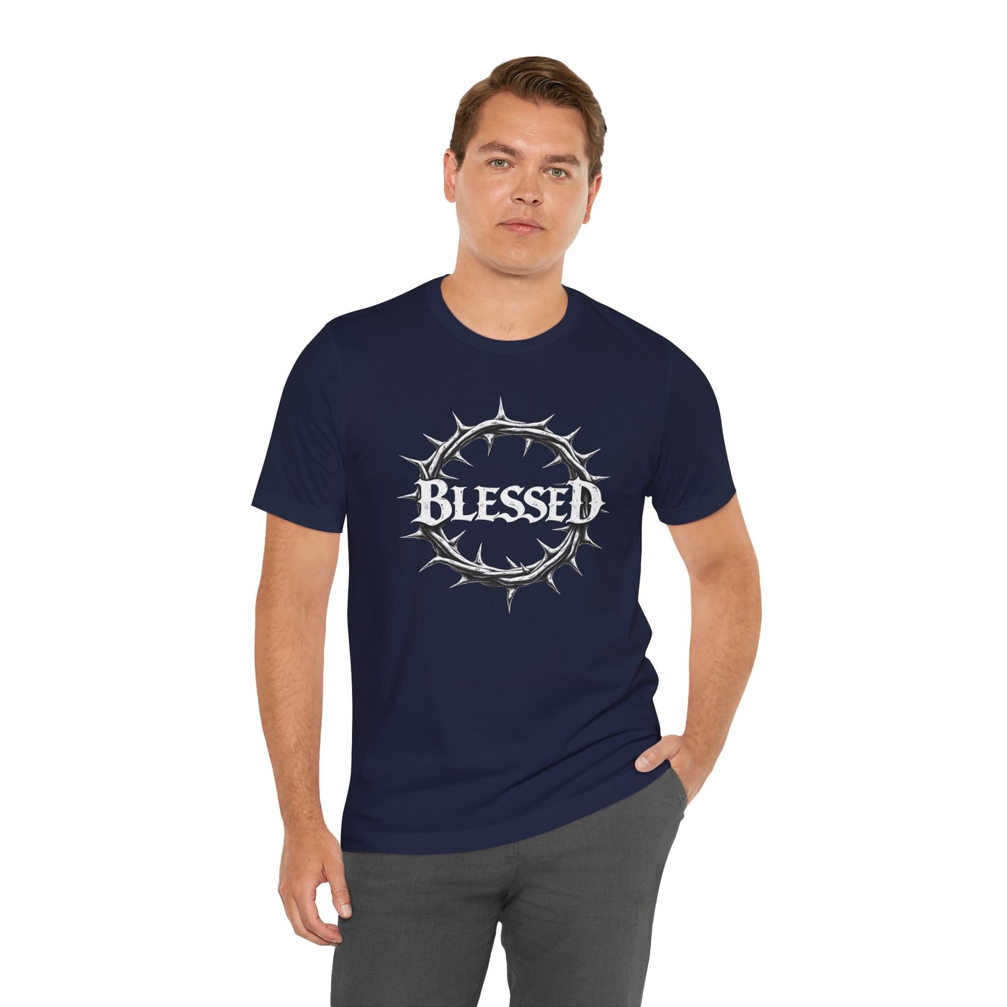 Blessed Crown Unisex Tee - Faith & Inspiration Short Sleeve Shirt
