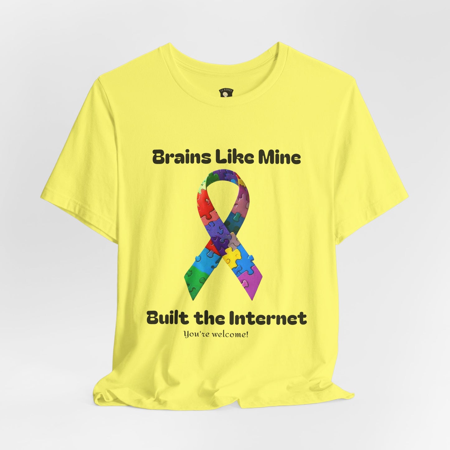 Brains like mine, Built the internet! Unisex Boxed Tee