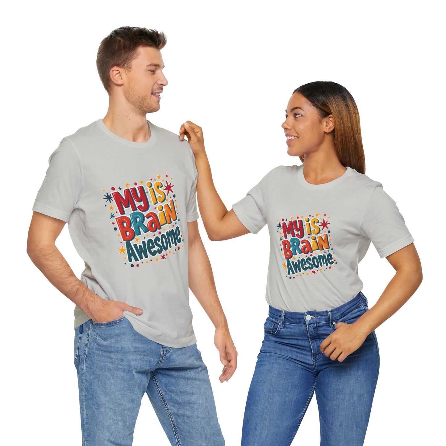 My Is Brain Awesome! Unisex Boxed Tee