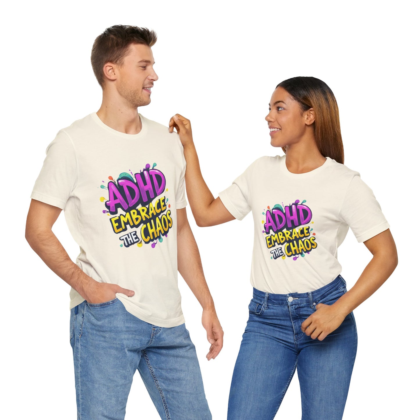 ADHD Embrace the Chaos! Unisex Boxed Tee