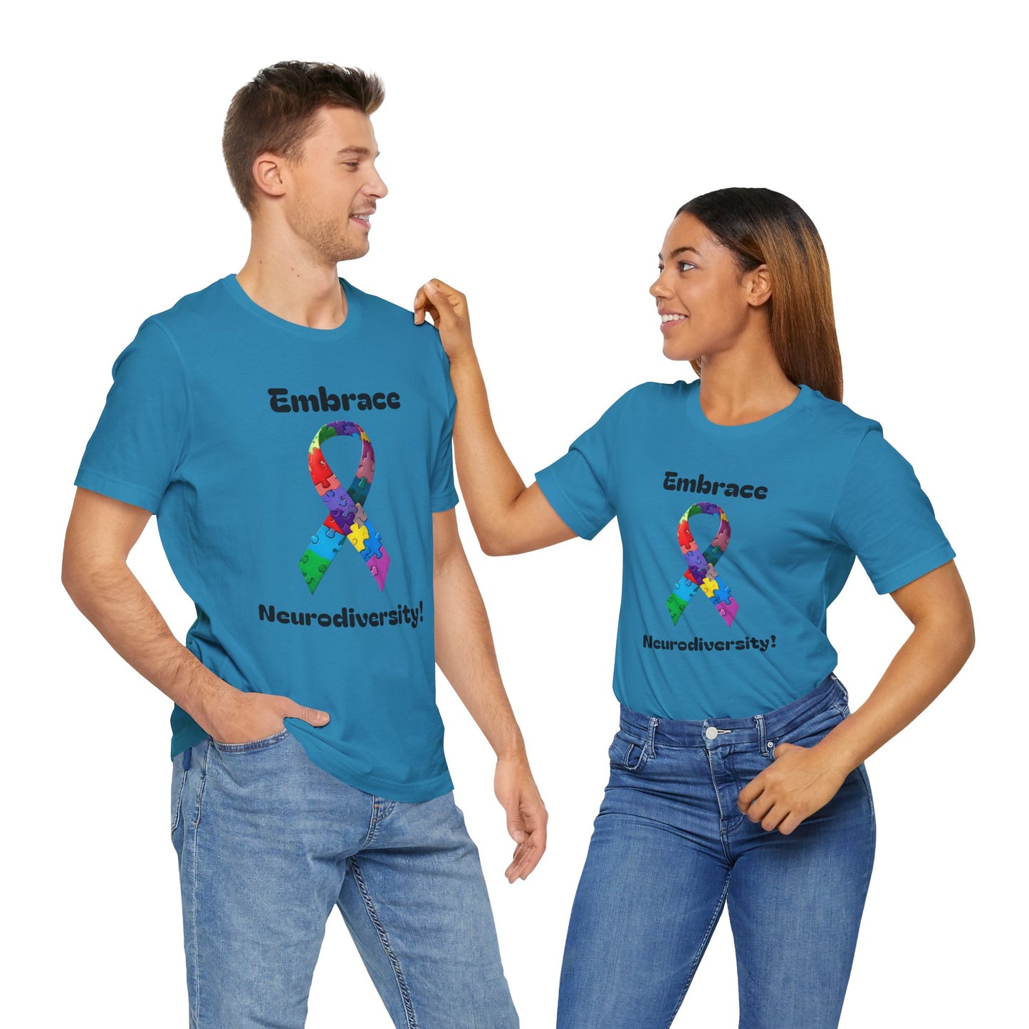 Embrace Neurodiversity! Unisex Boxed Tee