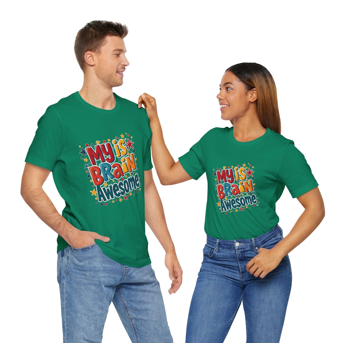 My Is Brain Awesome! Unisex Boxed Tee