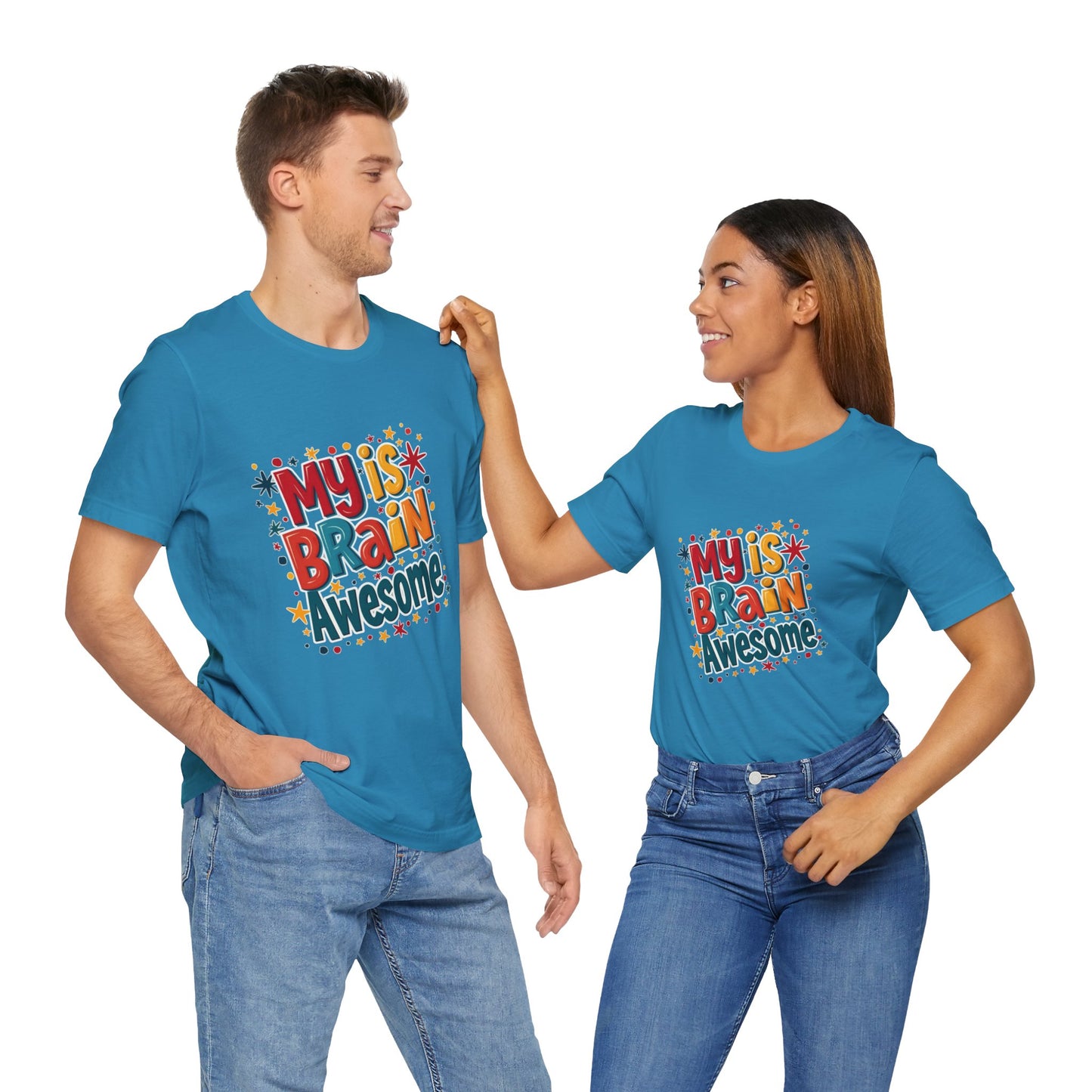 My Is Brain Awesome! Unisex Boxed Tee