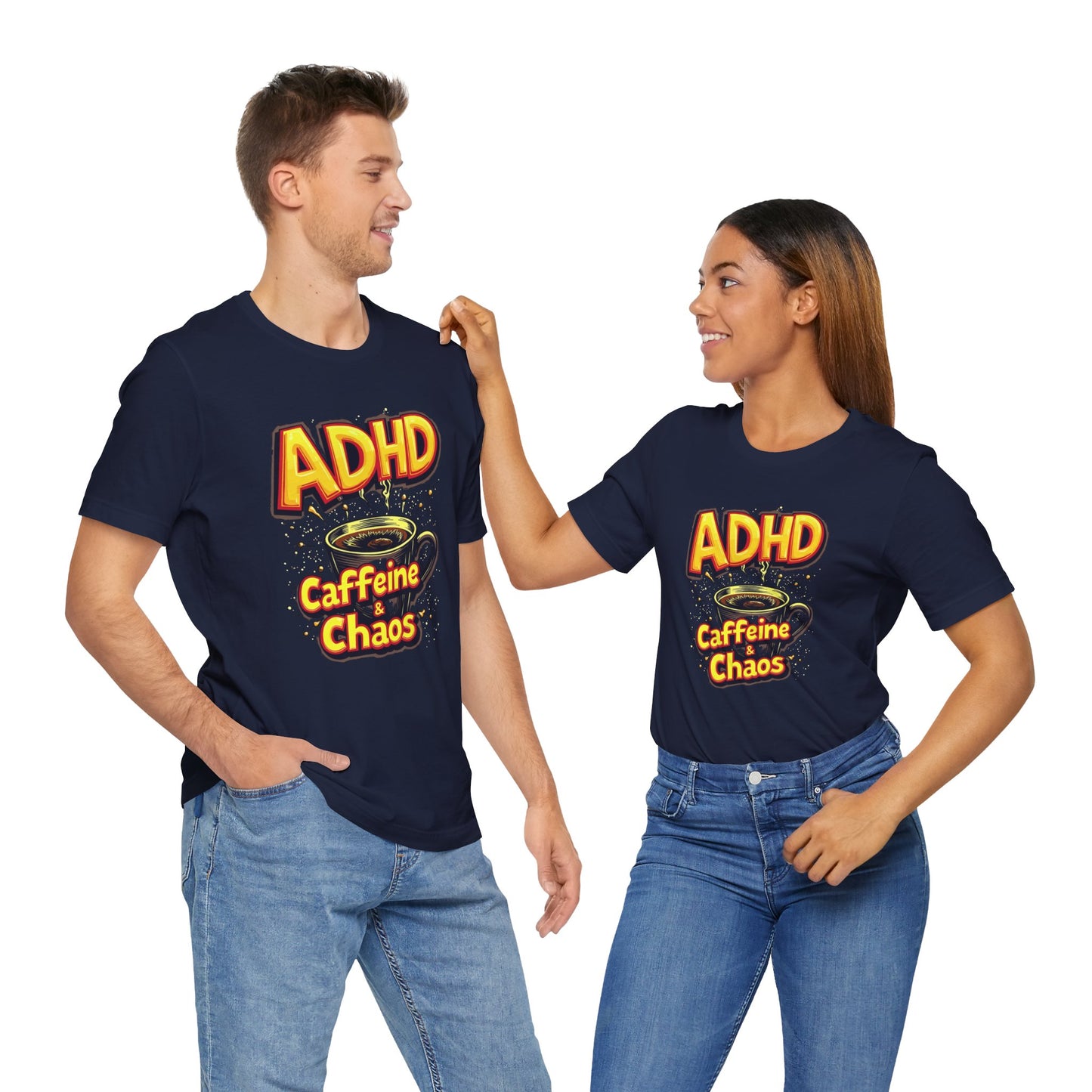 ADHD Caffeine & Chaos! Unisex Boxed Tee