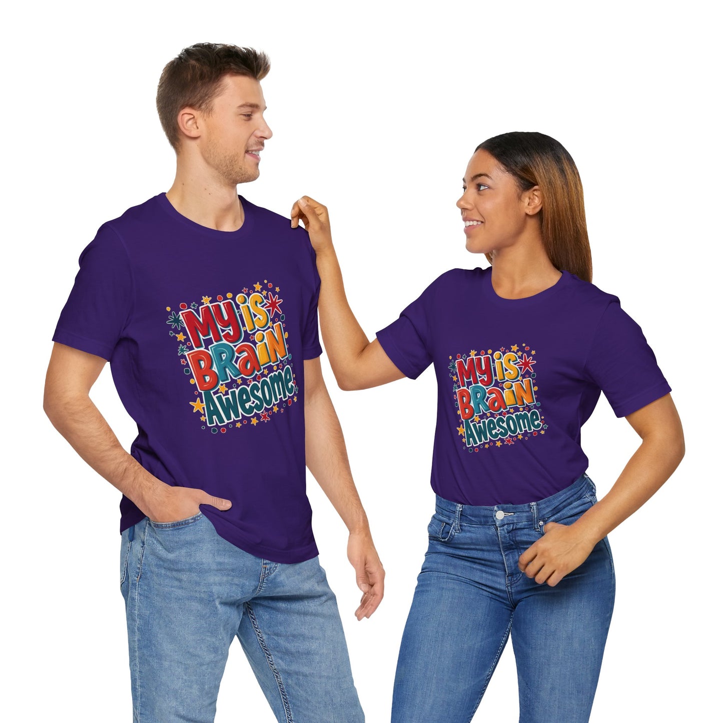 My Is Brain Awesome! Unisex Boxed Tee
