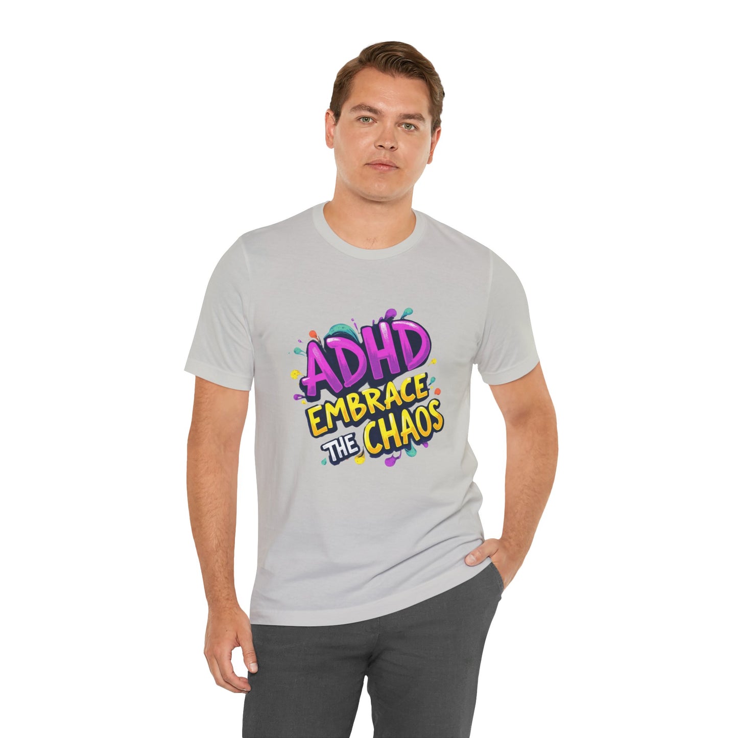 ADHD Embrace the Chaos! Unisex Boxed Tee