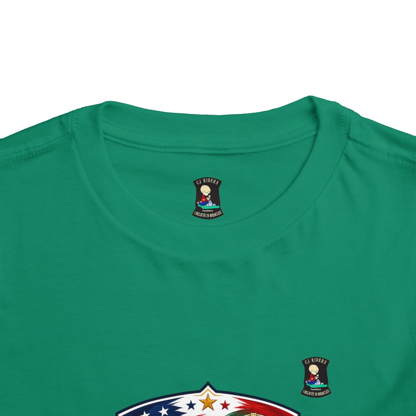 Toddler Tee - "United by Passion" USA & Portugal Flag Crest