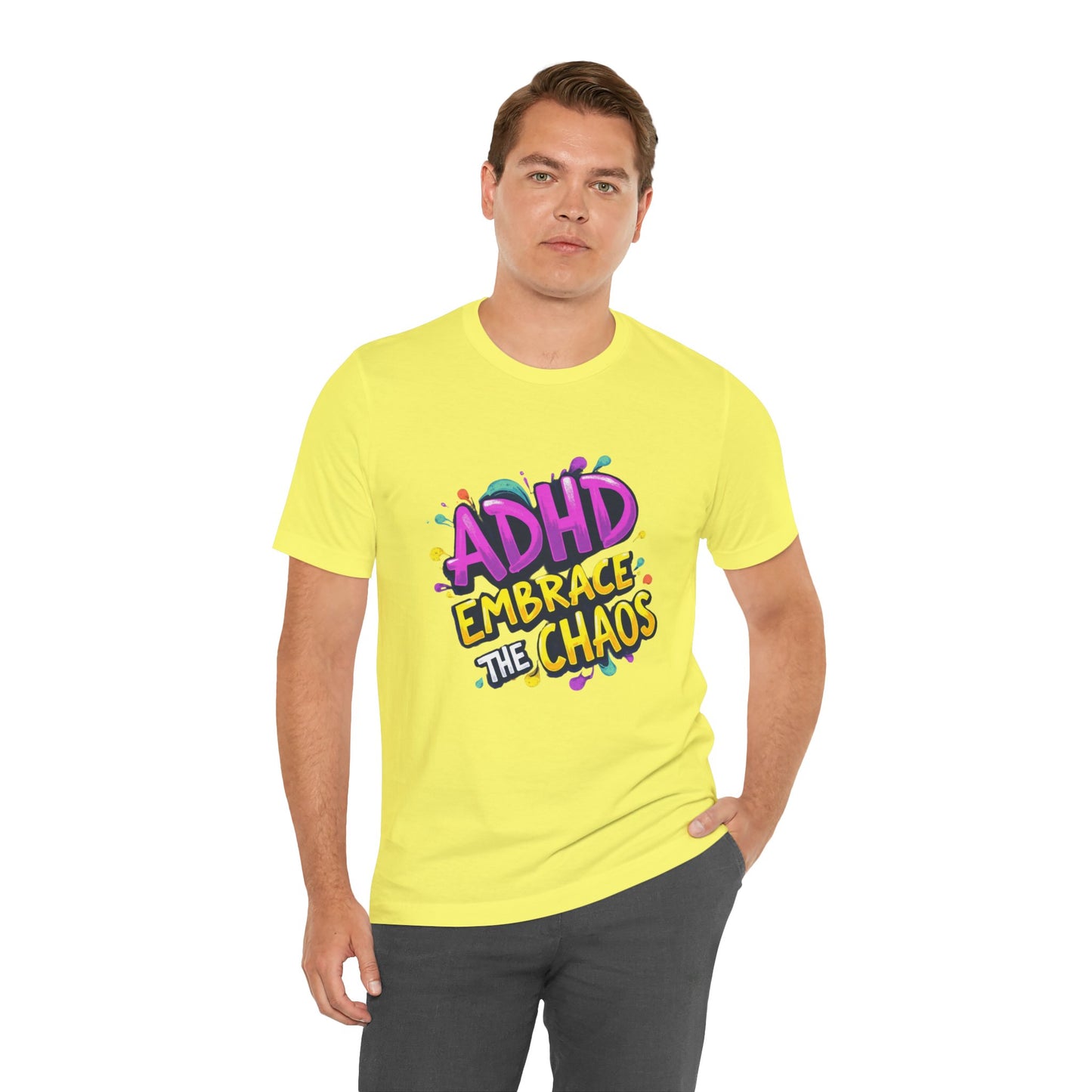 ADHD Embrace the Chaos! Unisex Boxed Tee