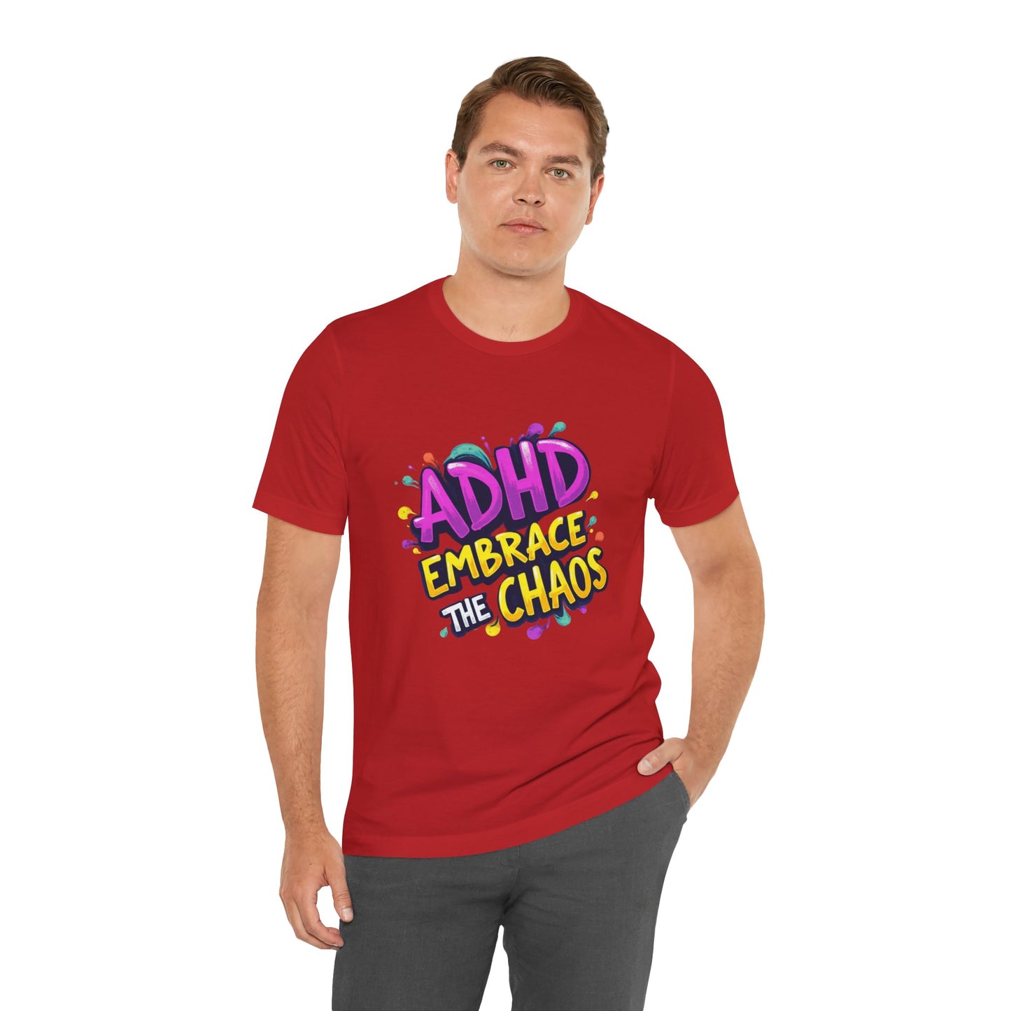 ADHD Embrace the Chaos! Unisex Boxed Tee