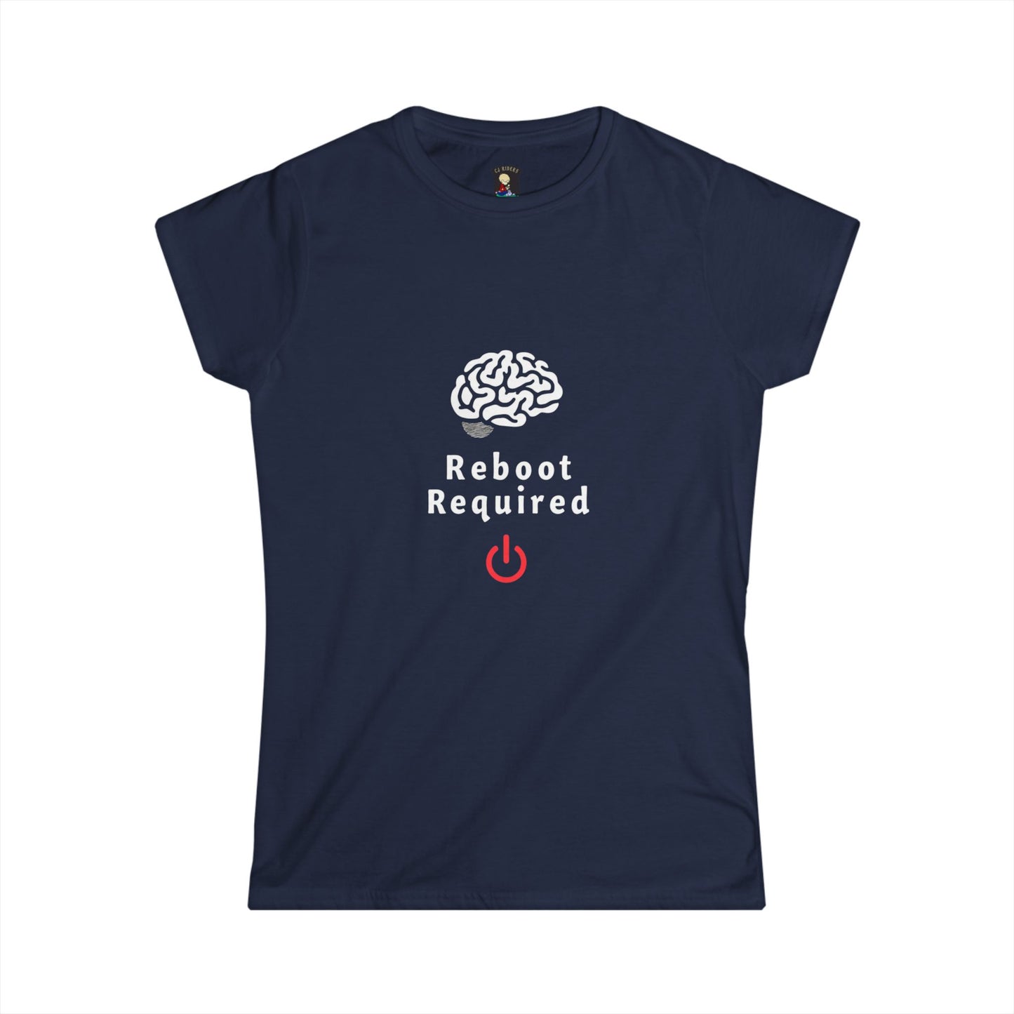 Reboot Required - Women Tee - Playful Power On Design