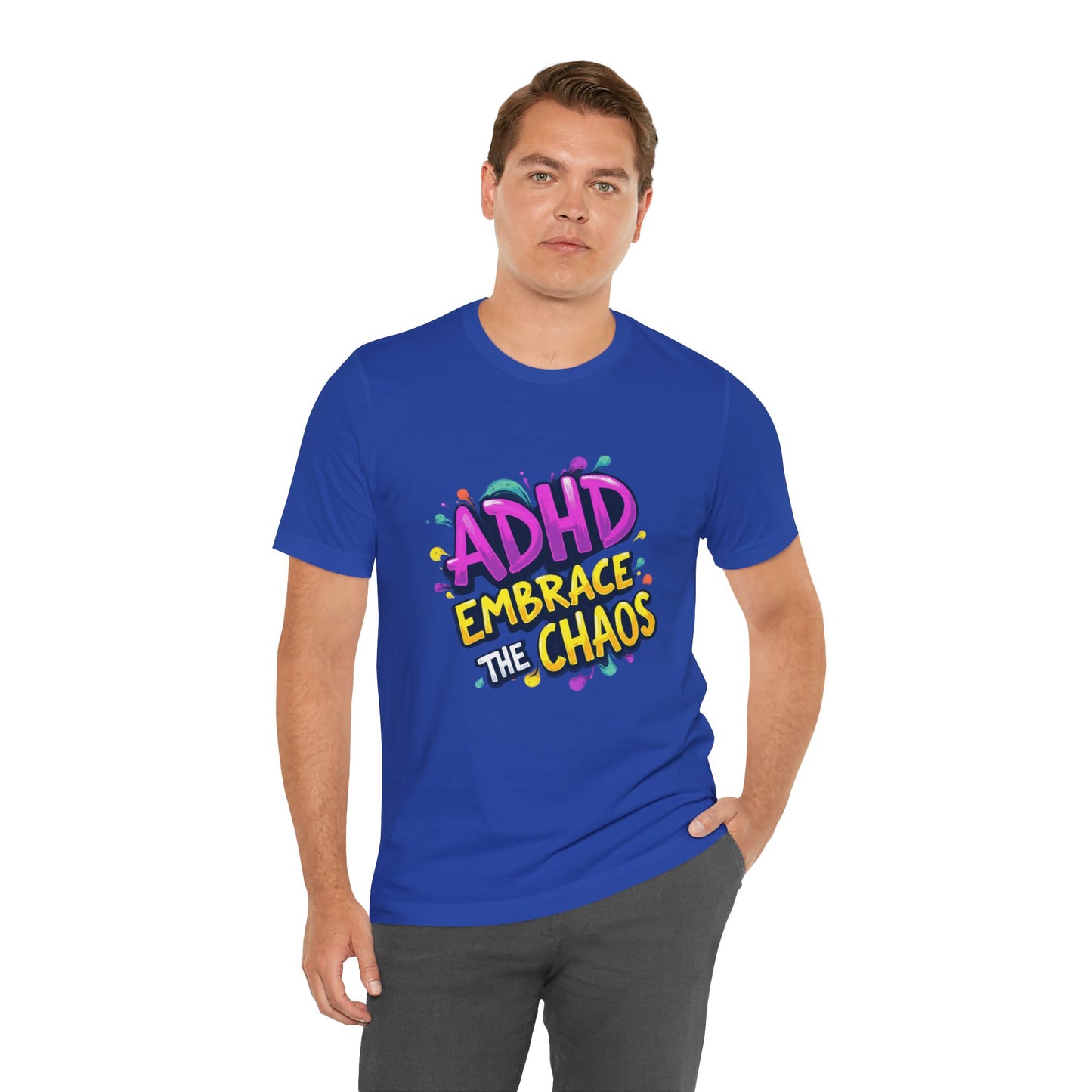 ADHD Embrace the Chaos! Unisex Boxed Tee