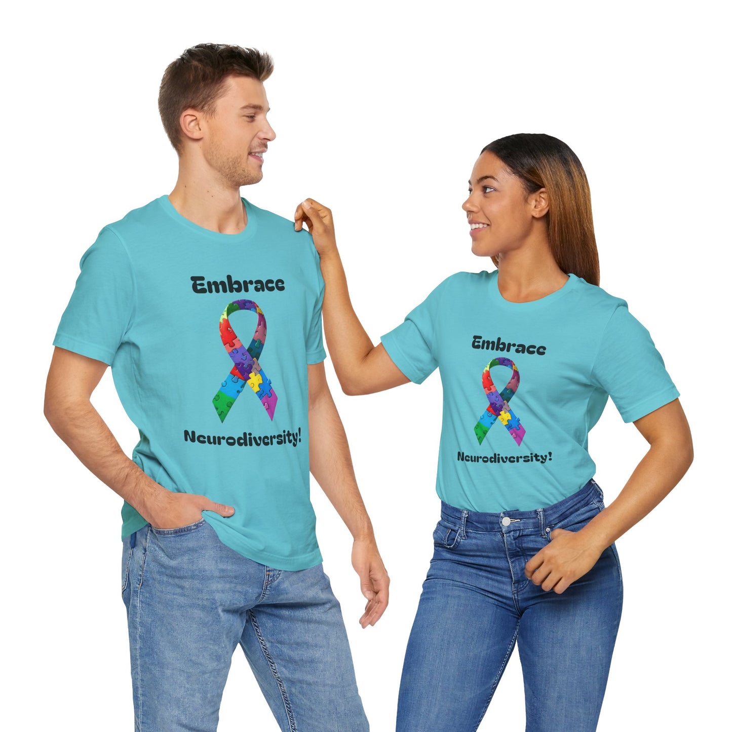 Embrace Neurodiversity! Unisex Boxed Tee