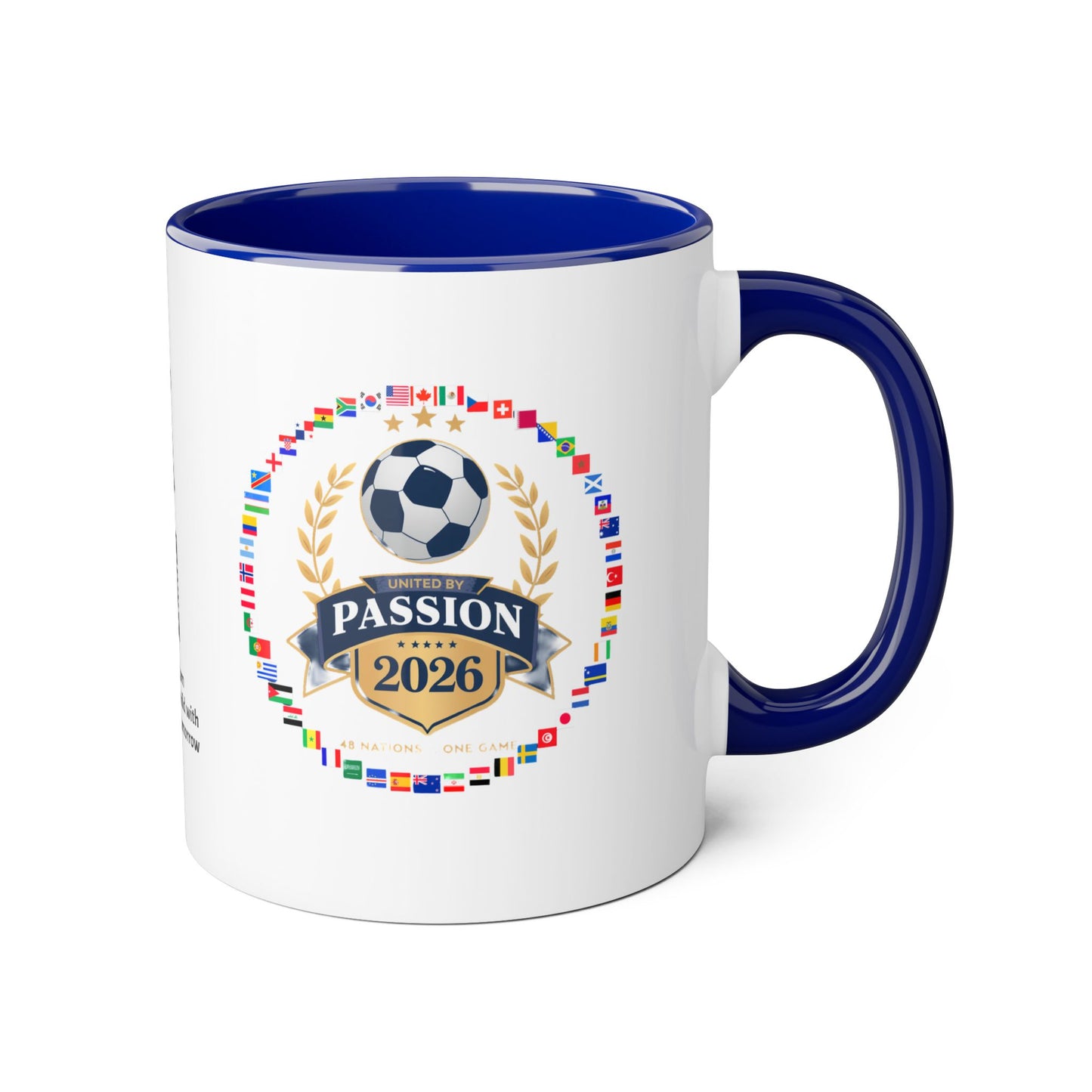 Qualified Countries  2026 Soccer Crest Mug — United by Passion Accent 11oz
