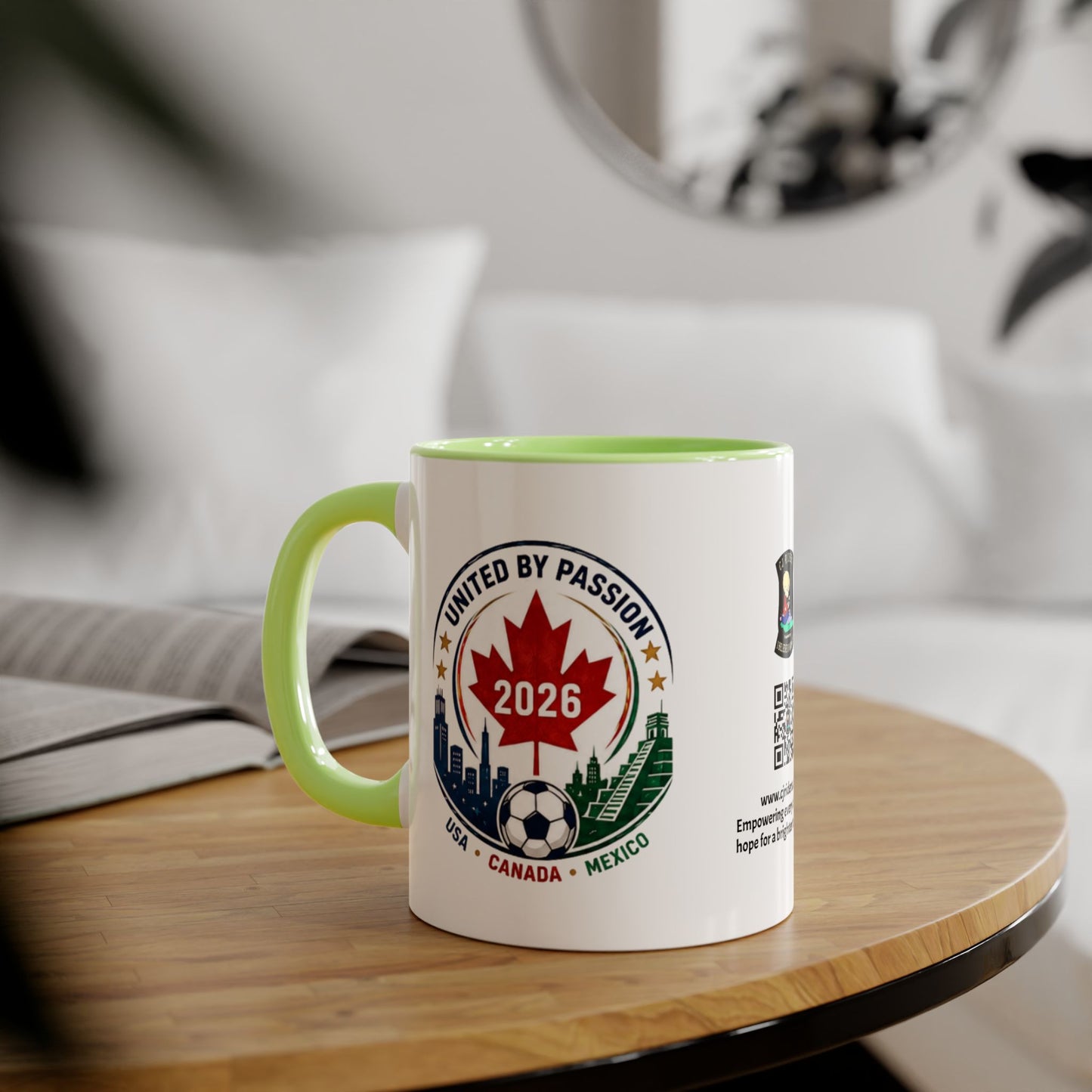 Canadian 2026 Soccer United by Passion Crest Mug 11oz