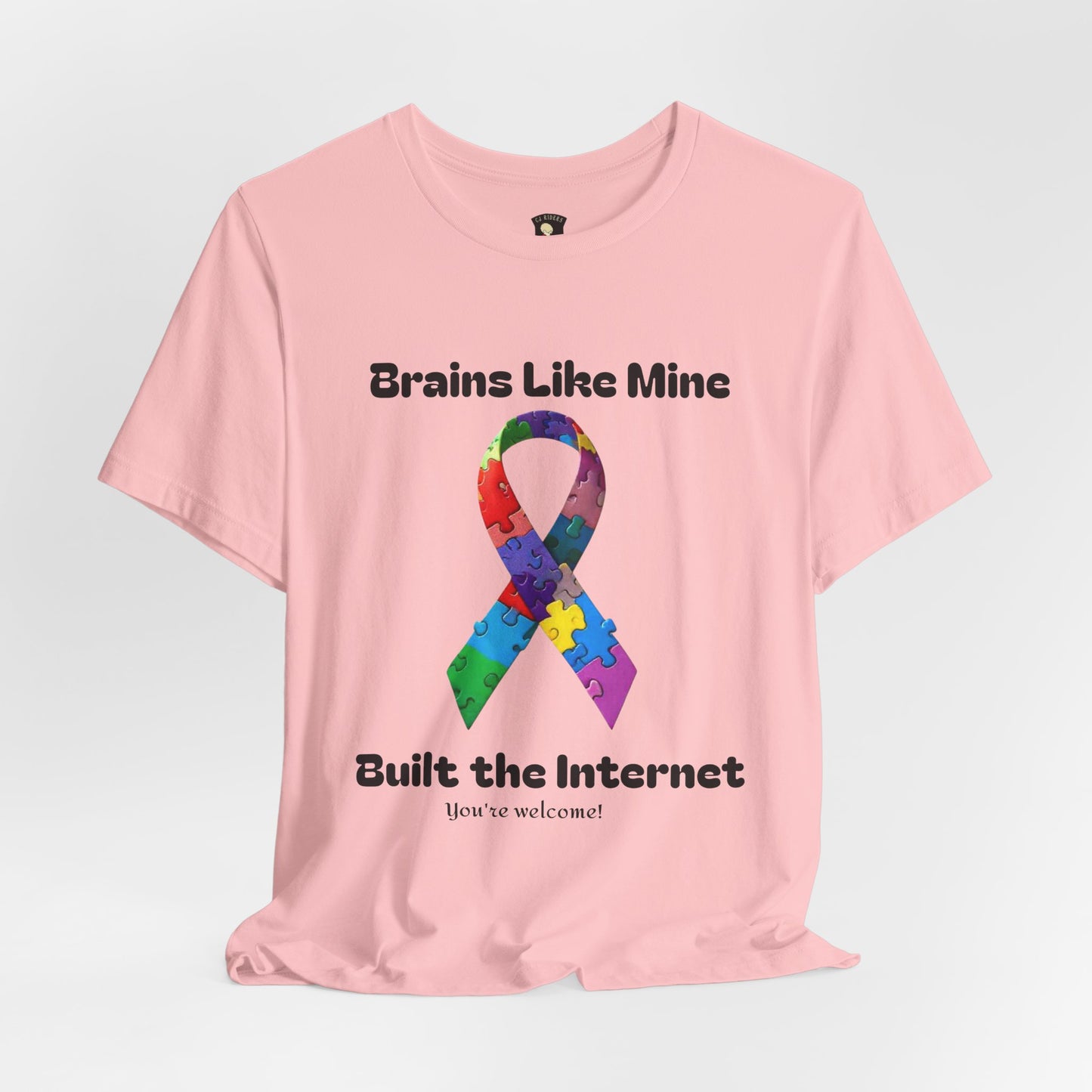 Brains like mine, Built the internet! Unisex Boxed Tee