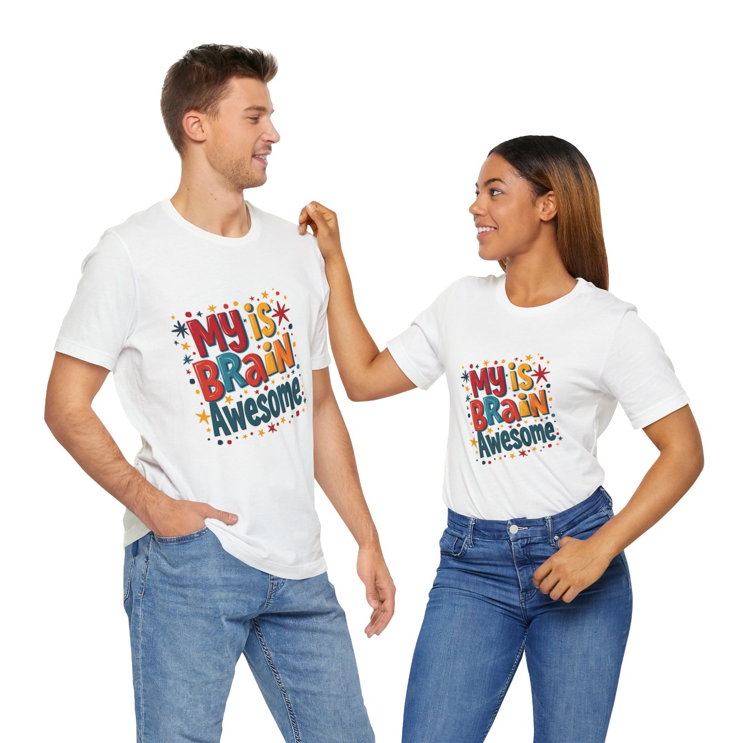 My Is Brain Awesome! Unisex Boxed Tee