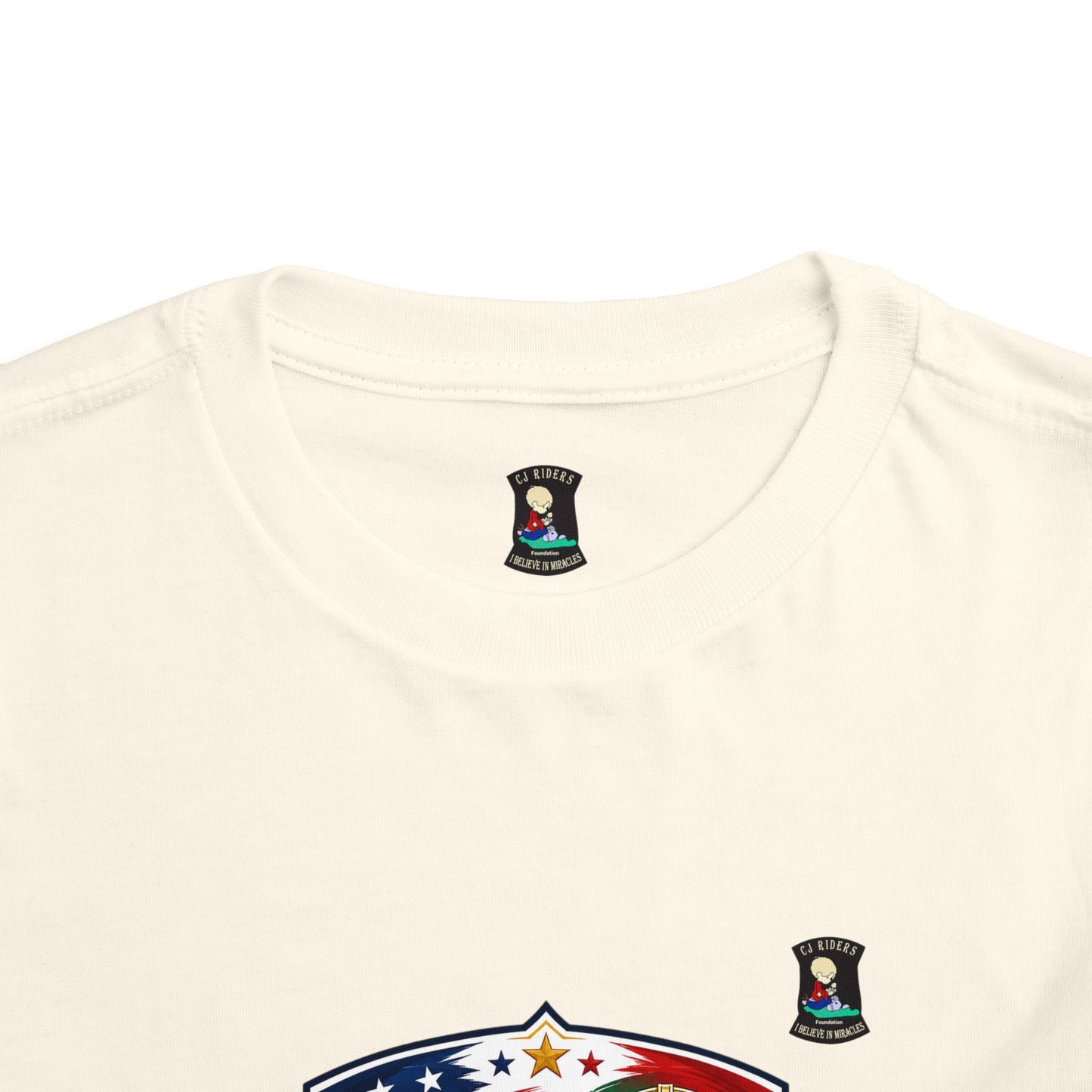 Toddler Tee - "United by Passion" USA & Portugal Flag Crest