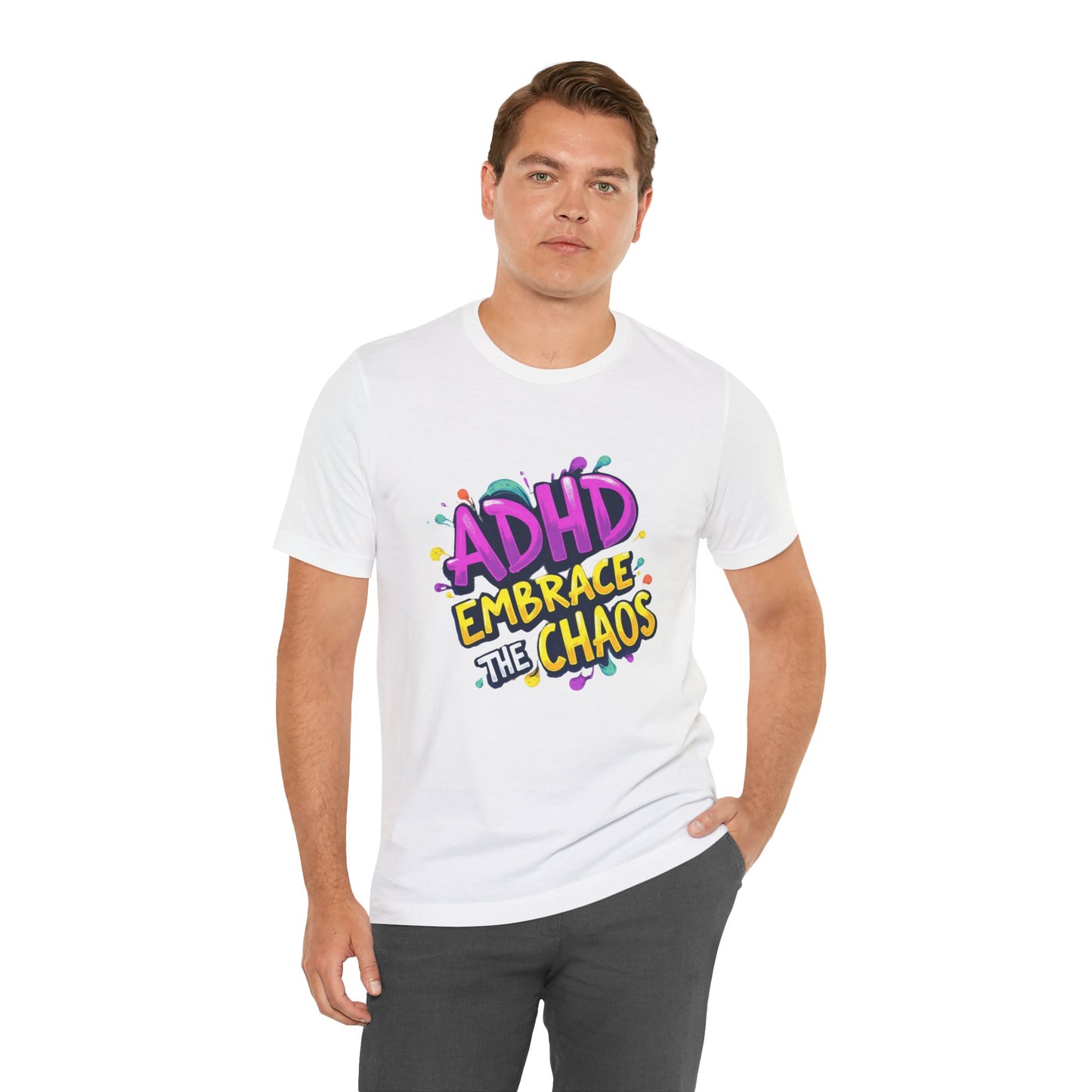 ADHD Embrace the Chaos! Unisex Boxed Tee