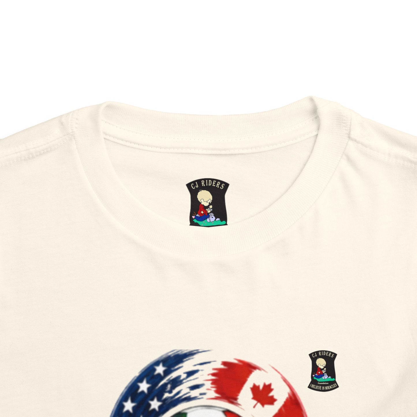 2026 Hosts World Cup Toddler Tee — USA Canada Mexico Soccer Ball Design