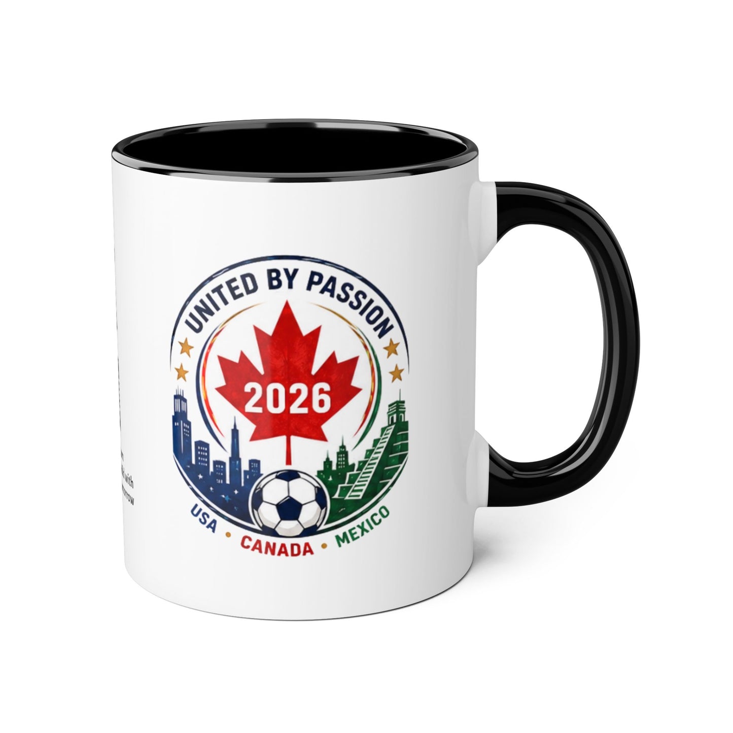 Canadian 2026 Soccer United by Passion Crest Mug 11oz