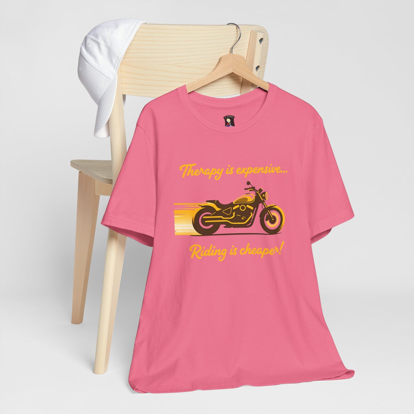 Motorcycle Therapy Unisex Tee - Riding is Cheaper!