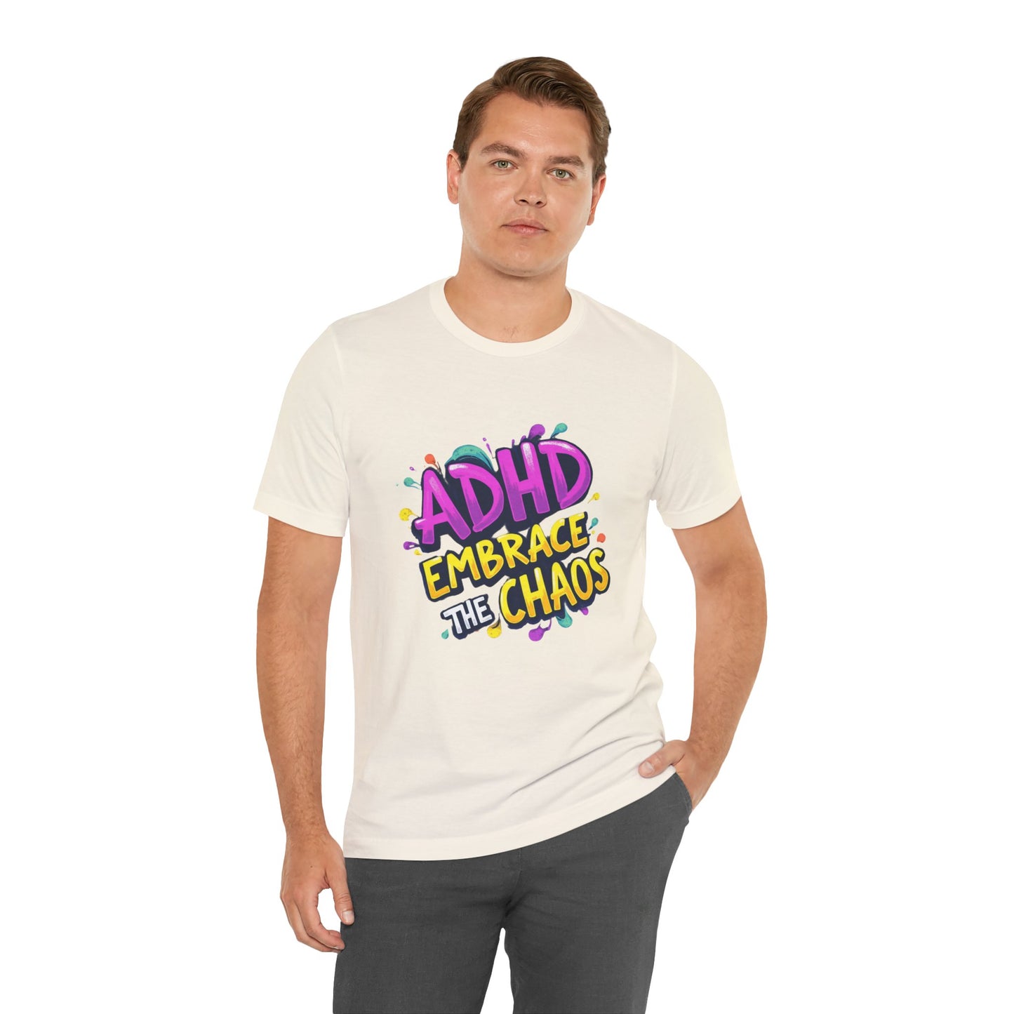 ADHD Embrace the Chaos! Unisex Boxed Tee