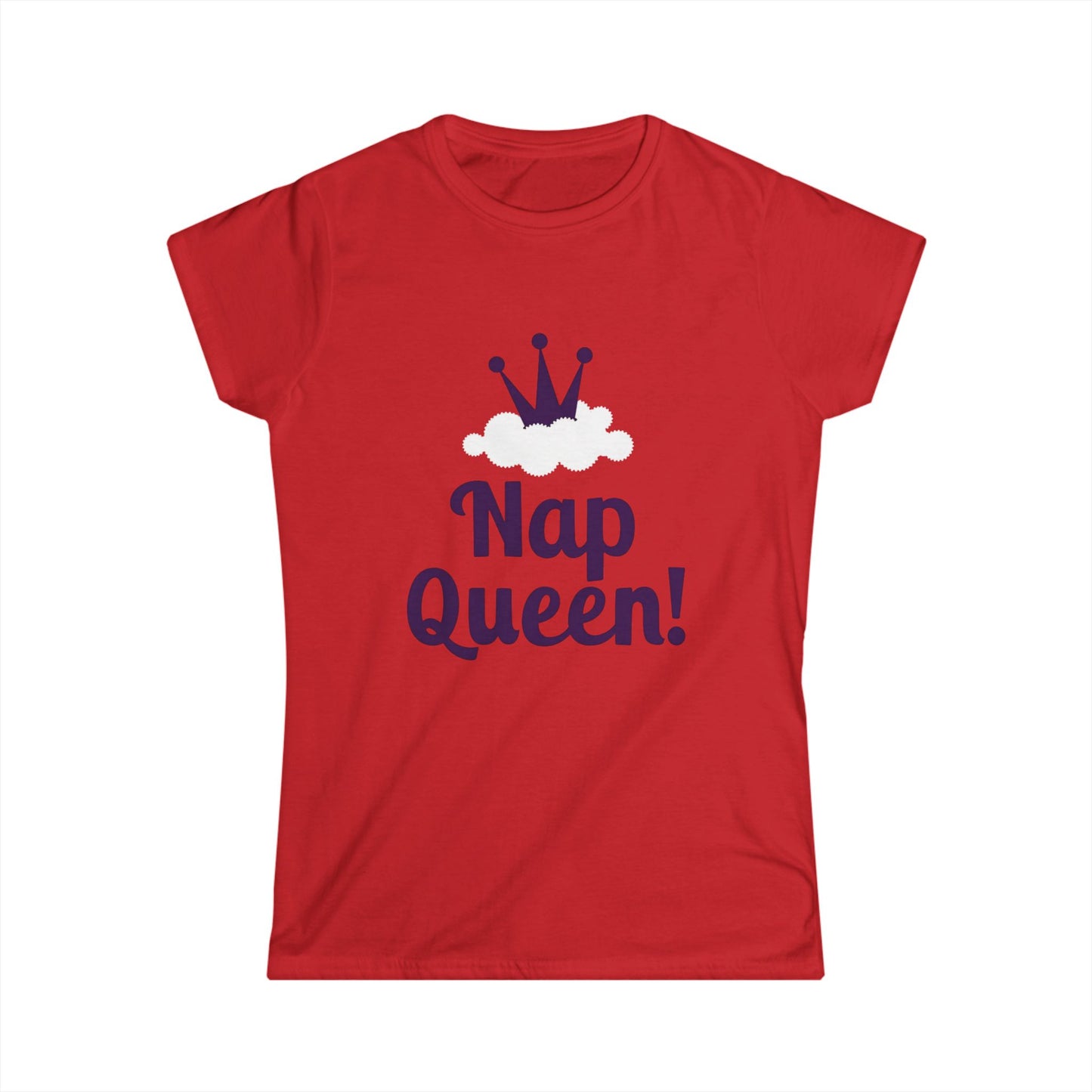 Nap Queen Women's Softstyle Tee - Perfect Gift for Nap Lovers