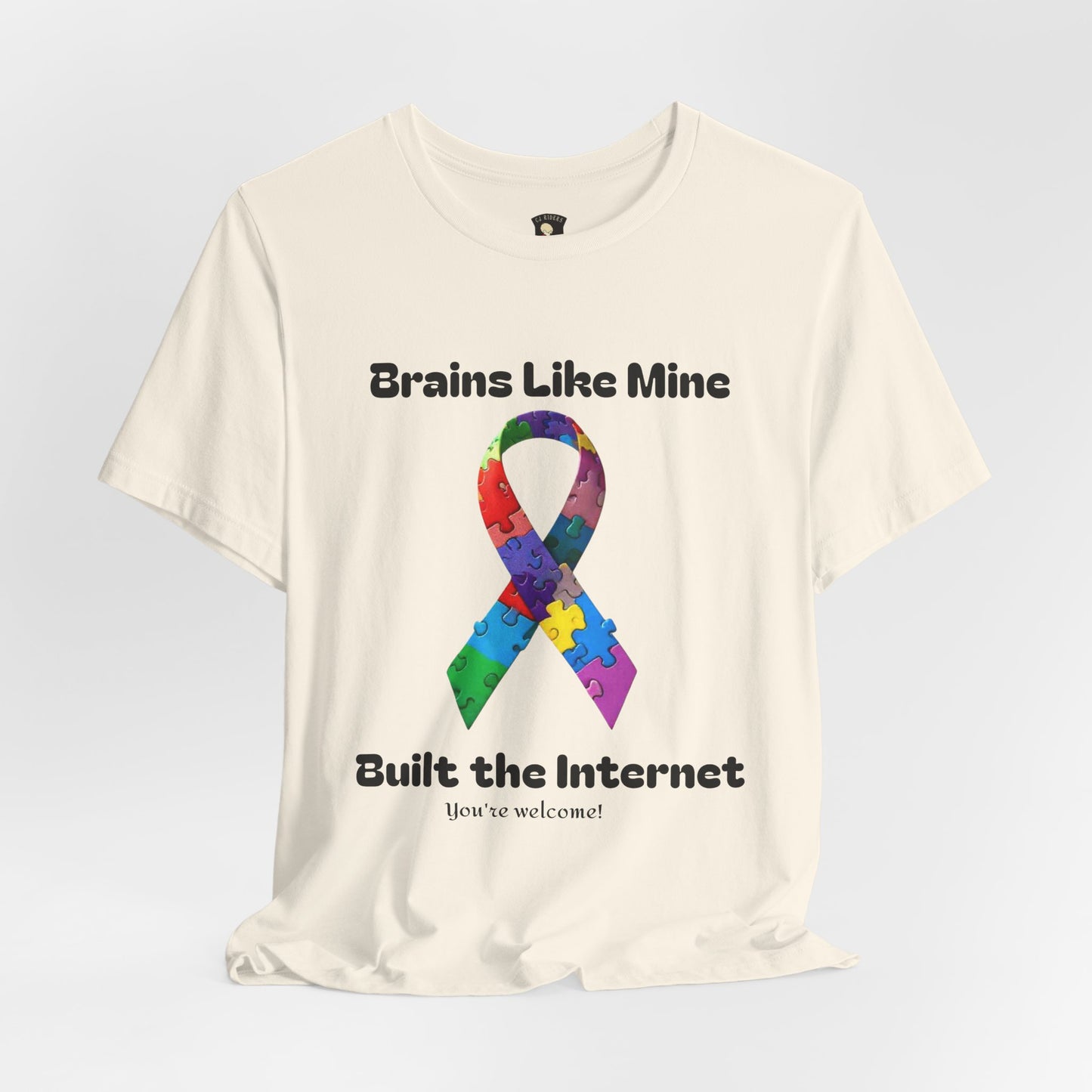 Brains like mine, Built the internet! Unisex Boxed Tee