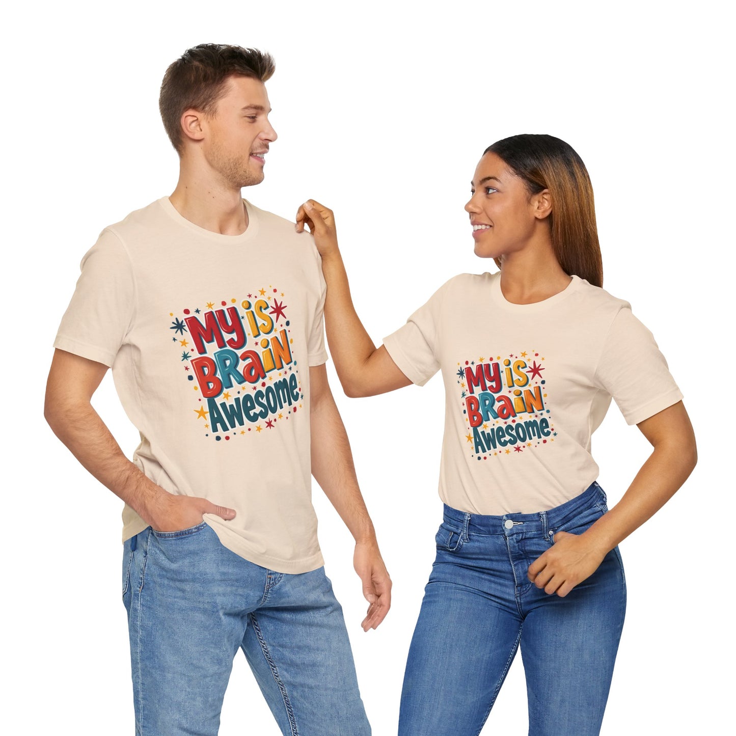 My Is Brain Awesome! Unisex Boxed Tee