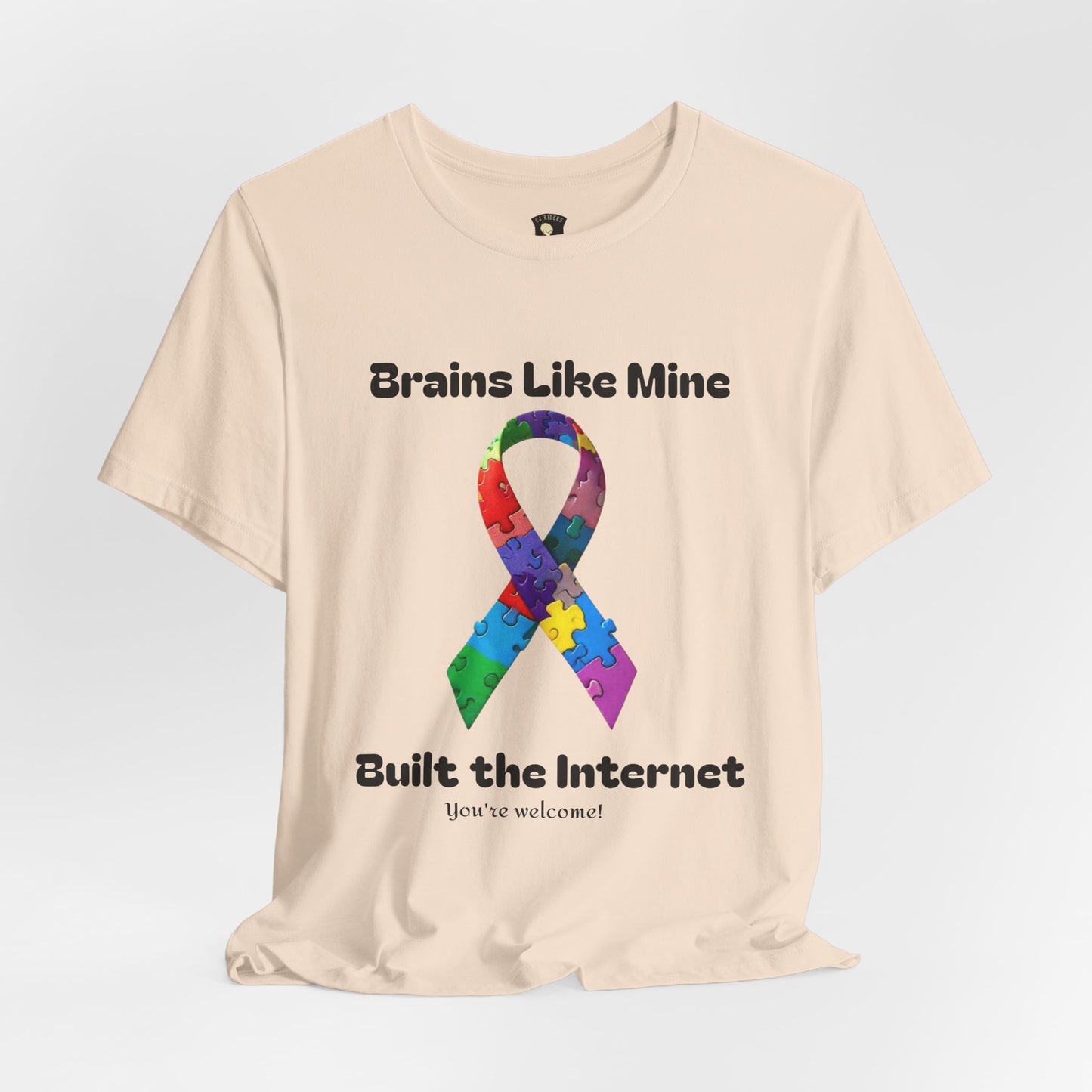 Brains like mine, Built the internet! Unisex Boxed Tee