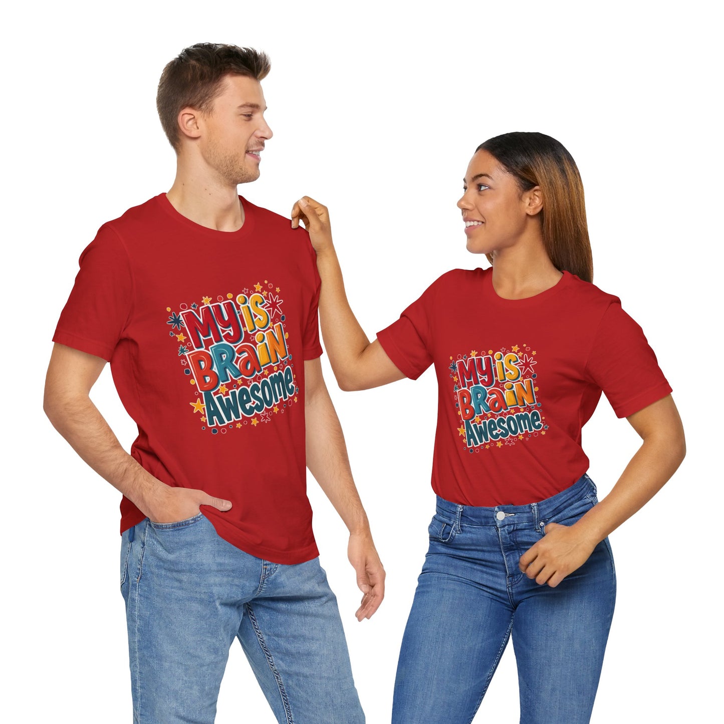 My Is Brain Awesome! Unisex Boxed Tee