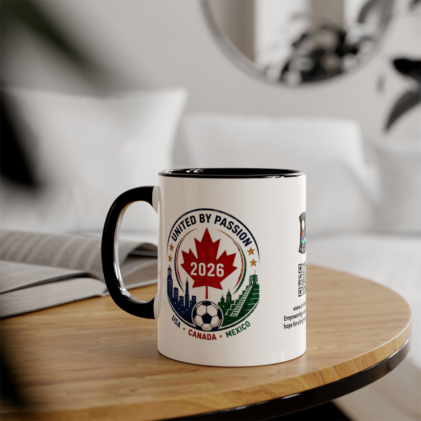 Canadian 2026 Soccer United by Passion Crest Mug 11oz