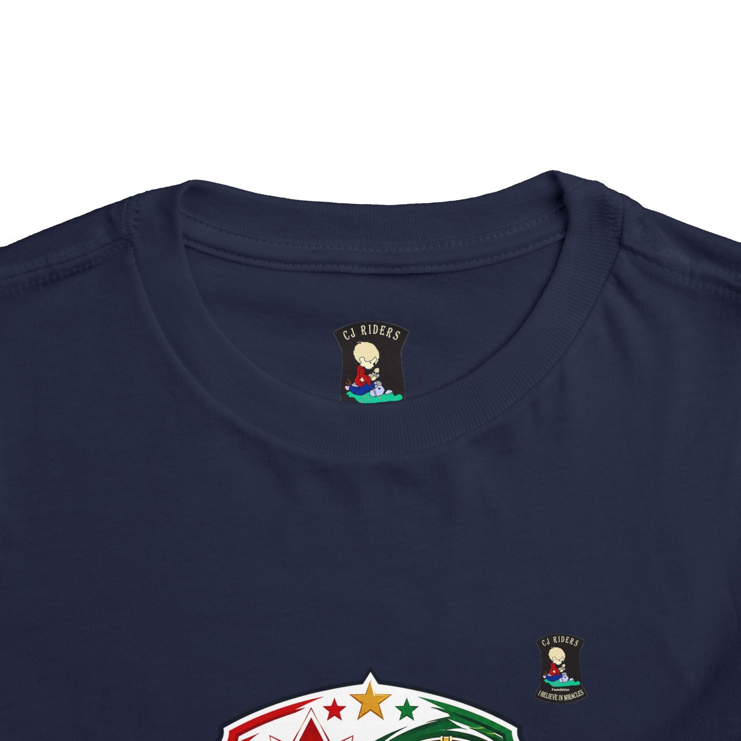 Toddler Tee — "United by Passion" Canada Portugal Soccer Crest