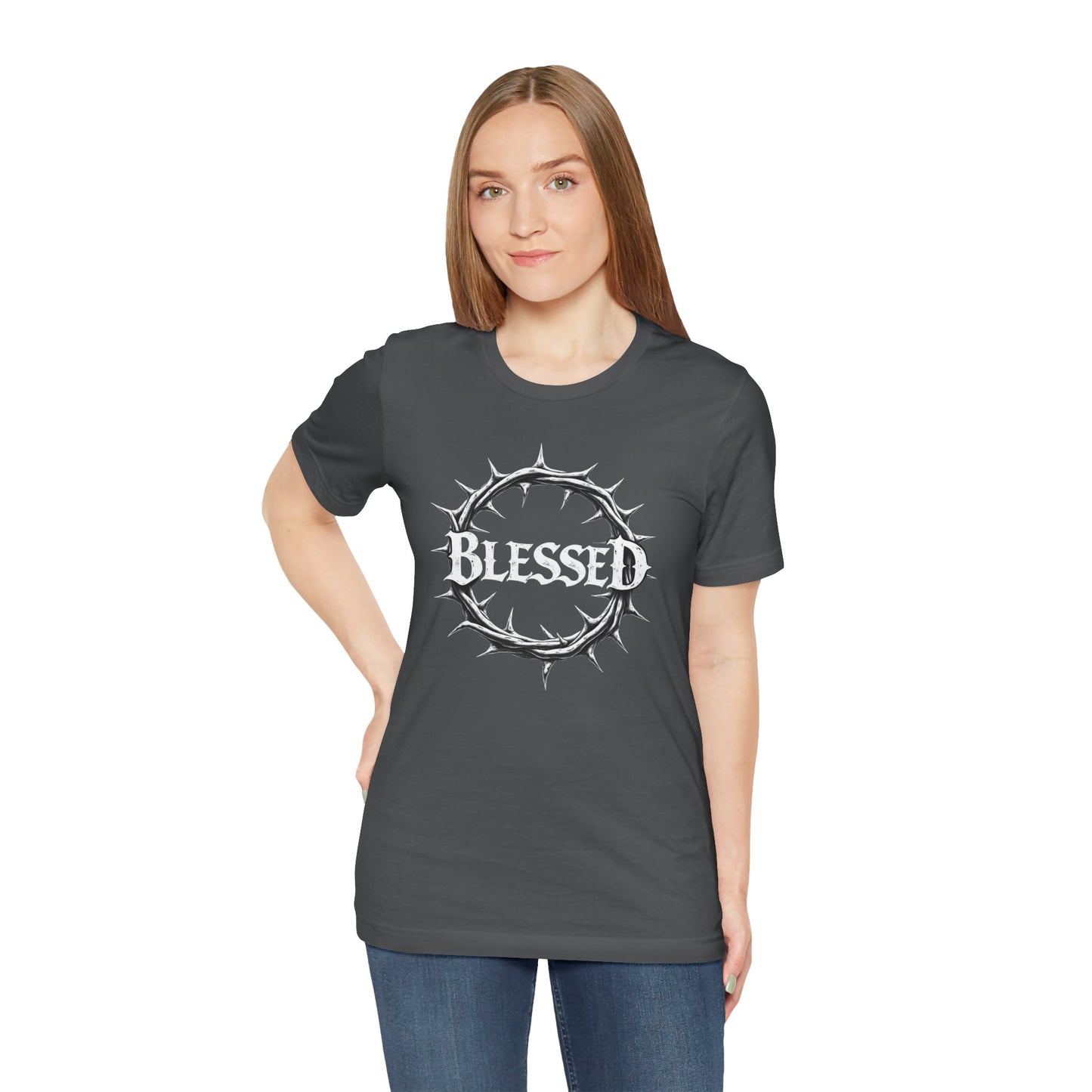 Blessed Crown Unisex Tee - Faith & Inspiration Short Sleeve Shirt