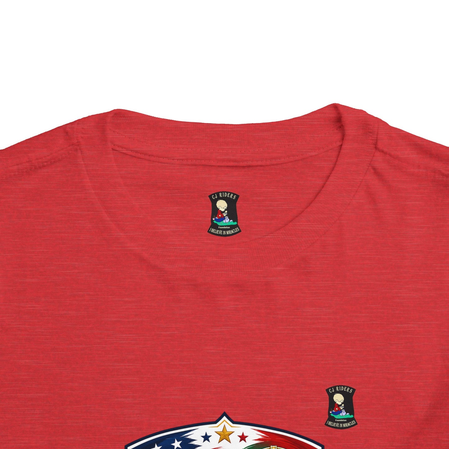 Toddler Tee - "United by Passion" USA & Portugal Flag Crest