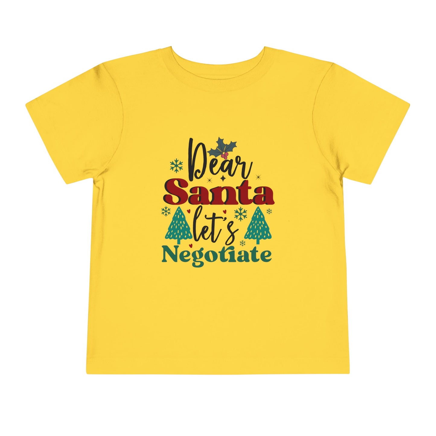 Dear Santa Negotiation Toddler Tee