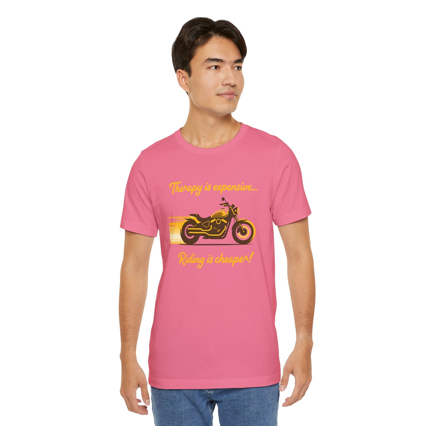 Motorcycle Therapy Unisex Tee - Riding is Cheaper!
