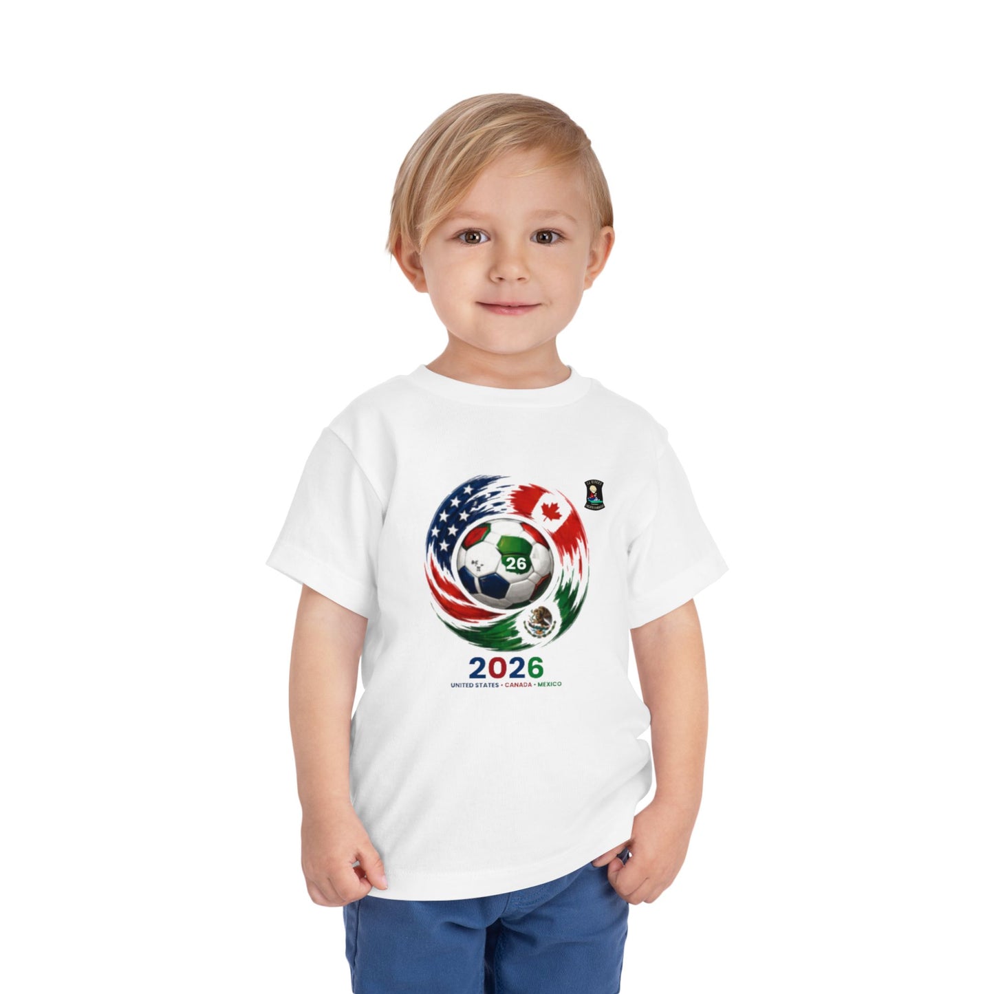 2026 Hosts World Cup Toddler Tee — USA Canada Mexico Soccer Ball Design