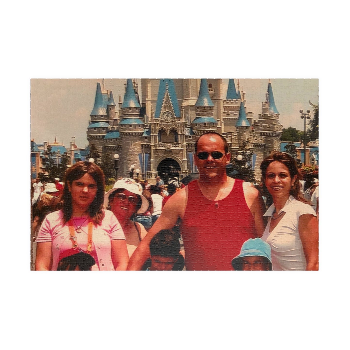 Magic Kingdom Family Photo Puzzle — Custom Vacation Jigsaw (110–1014 pcs)