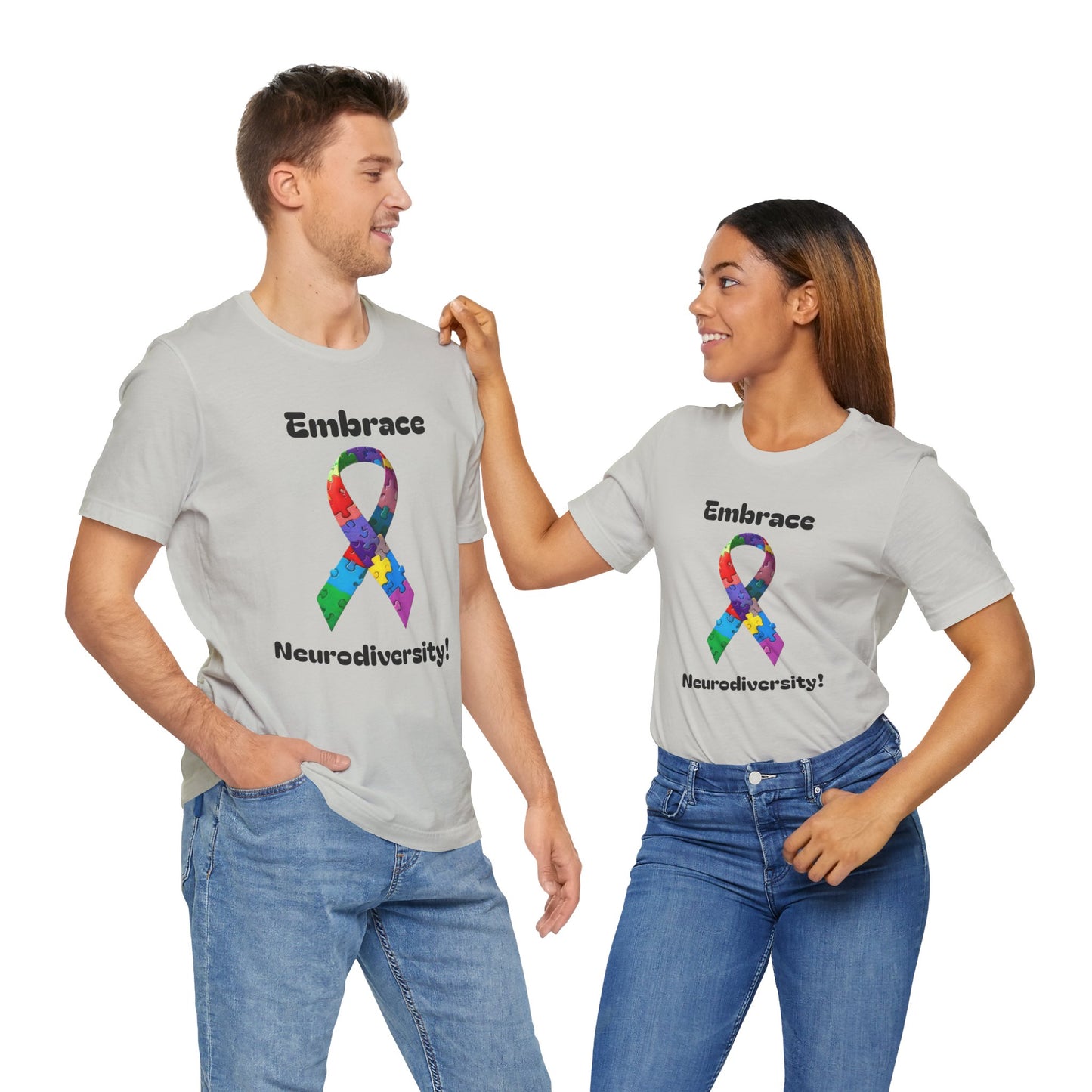 Embrace Neurodiversity! Unisex Boxed Tee