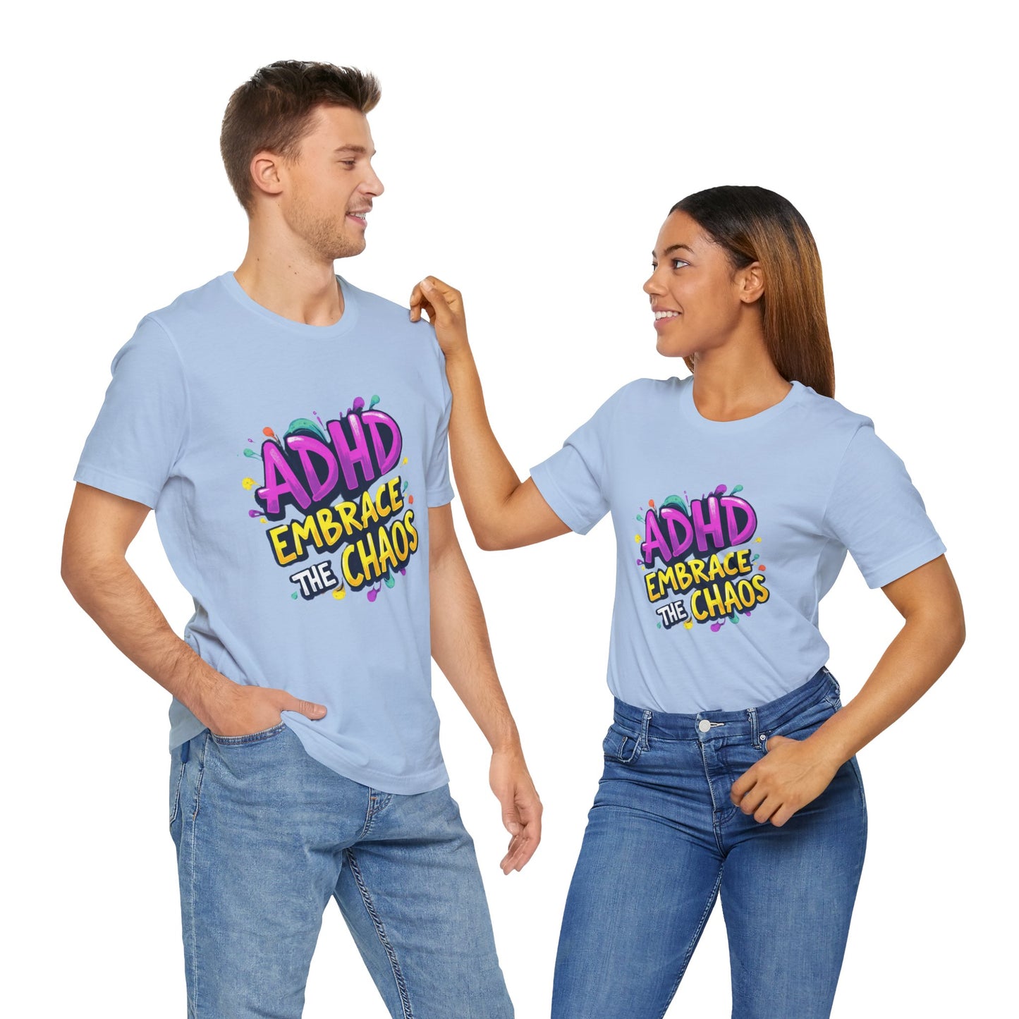 ADHD Embrace the Chaos! Unisex Boxed Tee