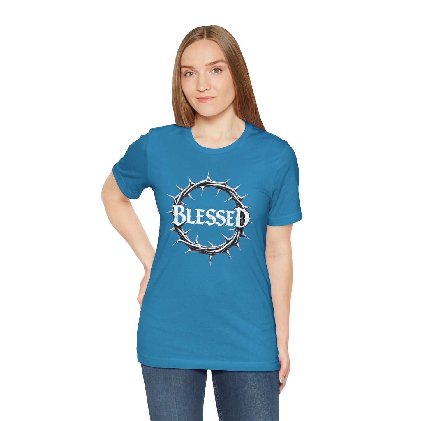 Blessed Crown Unisex Tee - Faith & Inspiration Short Sleeve Shirt