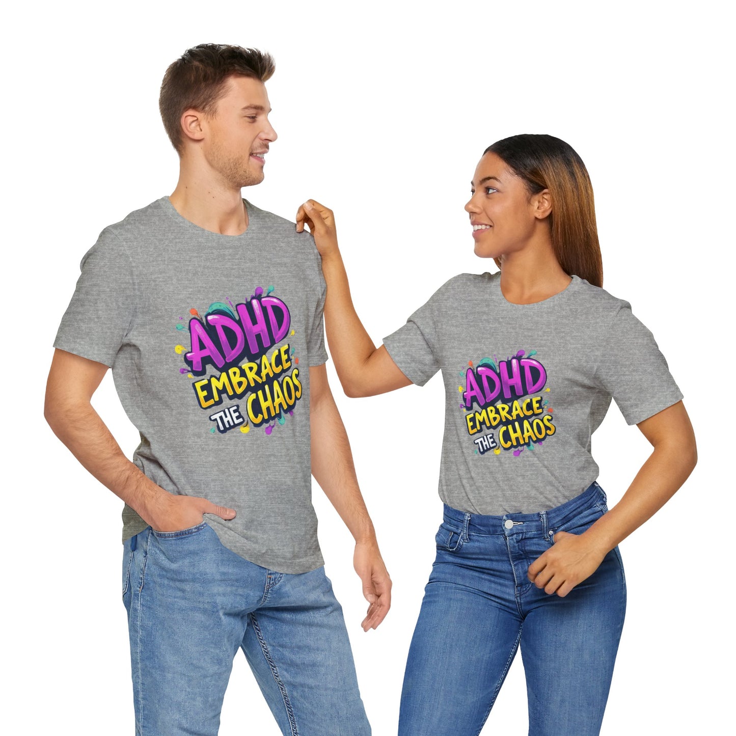 ADHD Embrace the Chaos! Unisex Boxed Tee