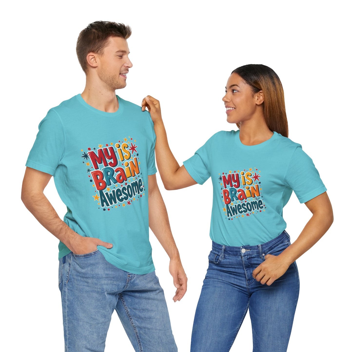 My Is Brain Awesome! Unisex Boxed Tee