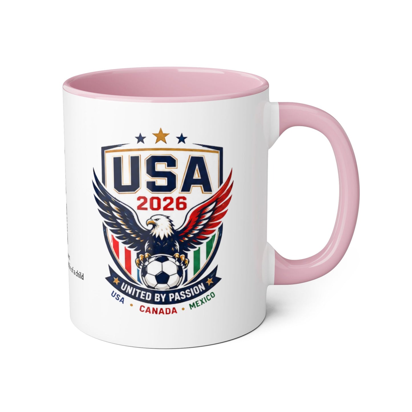 USA 2026 Soccer Crest Mug — United by Passion Accent 11oz